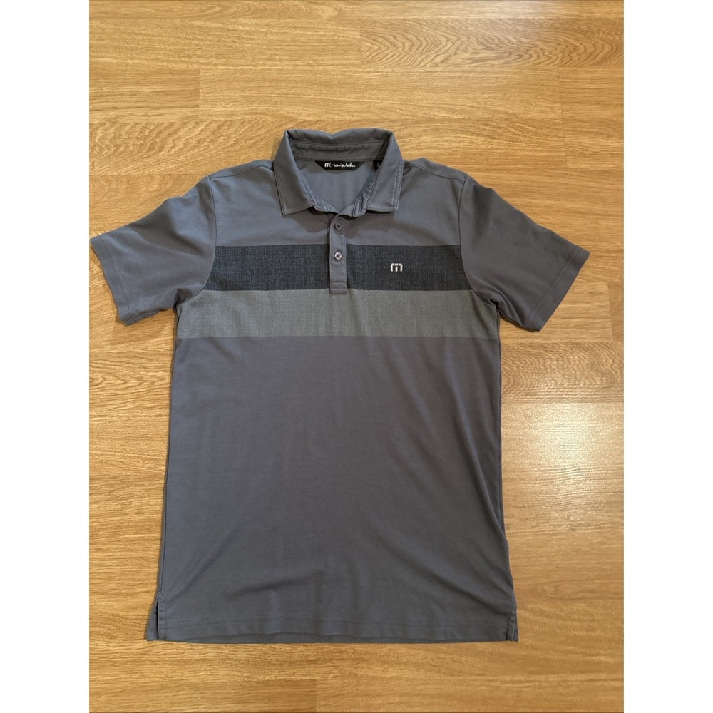 Travis Mathew Golf Polo Shirt Mens Medium Multicolor Pima Cotton/Polyester Blend